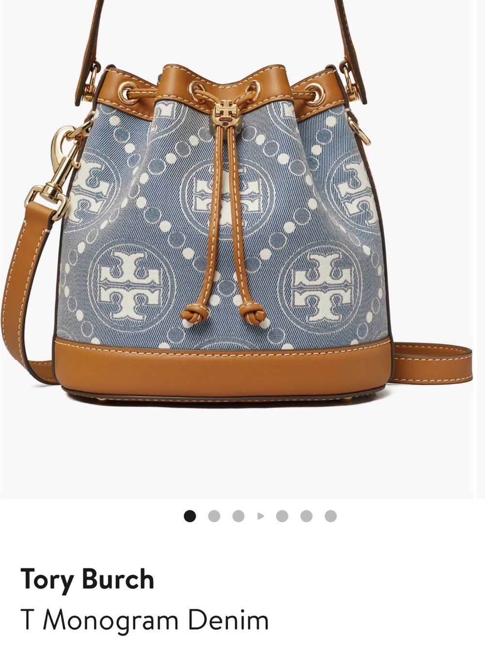 Tory Burch Monogram Bucket Bag
